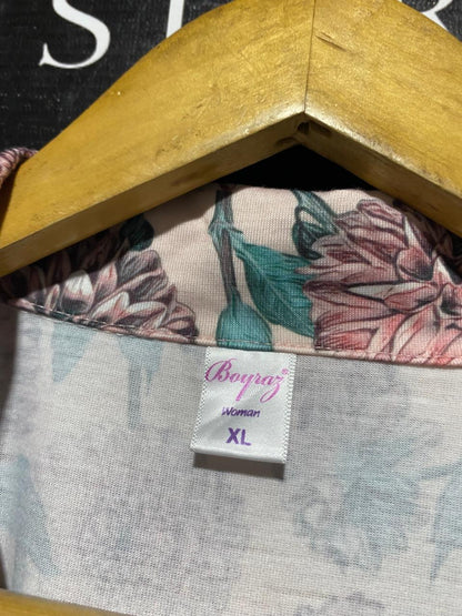 BOURAZ |XL| B41| VINTAGE FLORAL PRINT SHORT SLEEVE PAJAMA SET