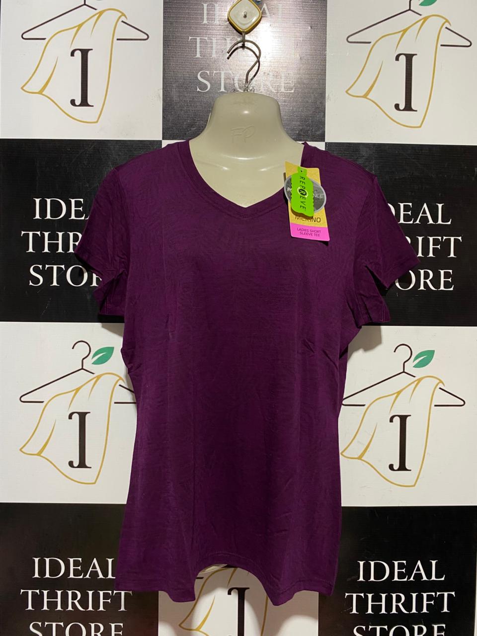 CRANE |L| BUST 19| B41| LADIES MERINO BLEND SHORT SLEEVE V-NECK TEE