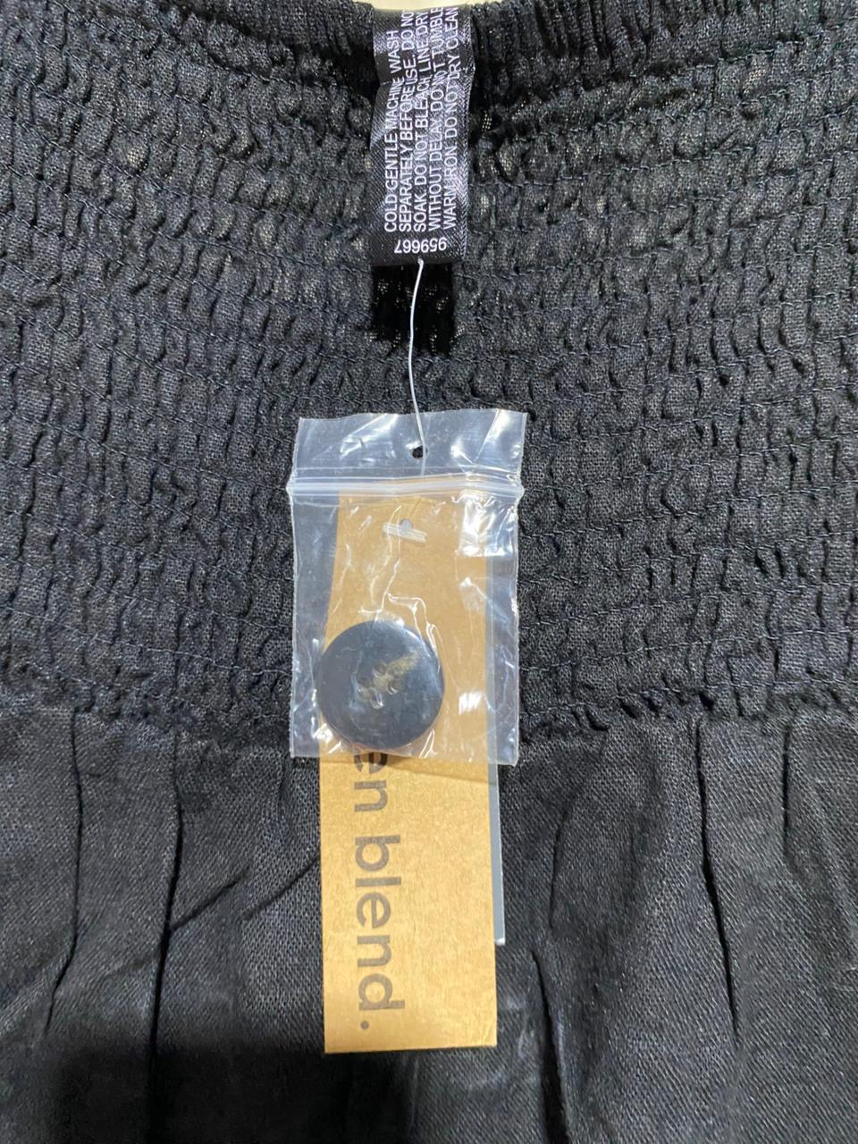 ED IT ED |M| BUST 18| B41| BLACK DOUBLE-BREASTED BELTED MIDI PINAFORE DRESS