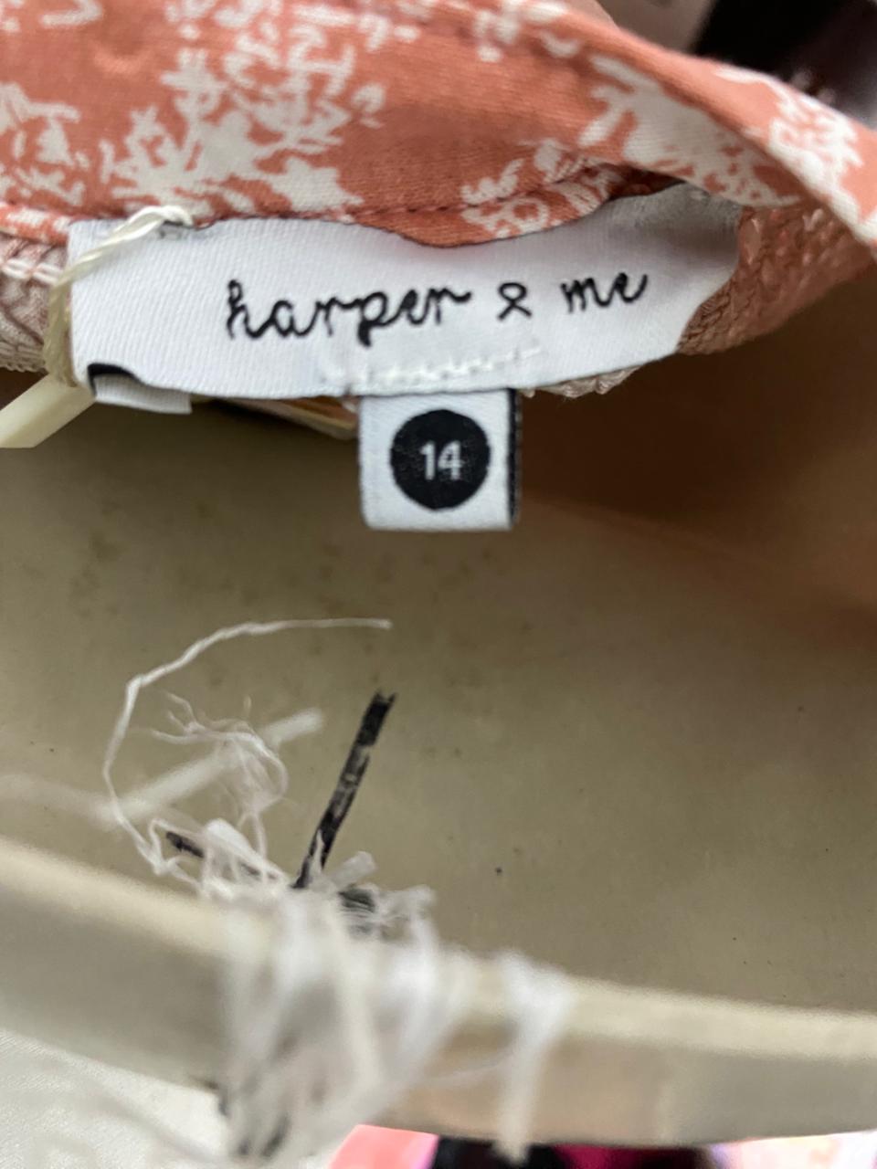 HARPER & ME |M| BUST 18| B41| FLORAL PRINT SWEETHEART NECK MIDI DRESS WITH BUTTON DETAILS
