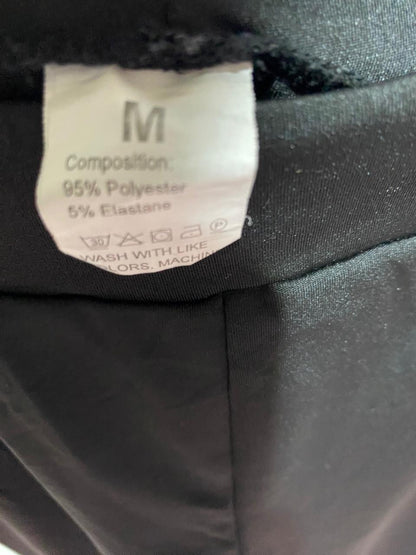 |S| WAIST 25| B41| BLACK HIGH-WAISTED STRAIGHT-LEG TROUSERS