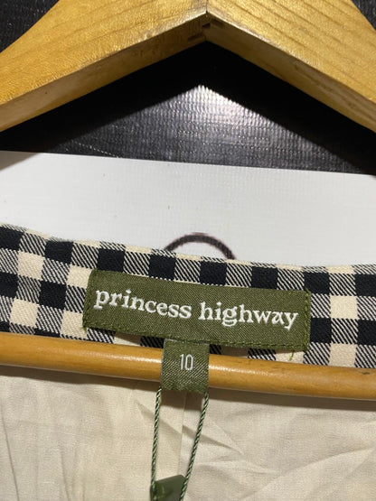 PRINCESS HIGHWAY |M| BUST 18| B42| BLACK AND WHITE GINGHAM BUTTON-UP VEST