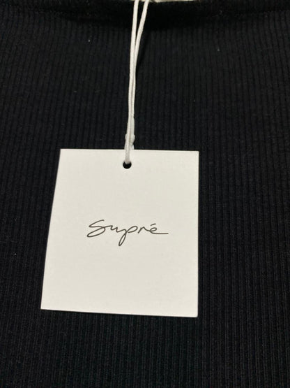 SUPRE |M| BUST 16| B42| BLACK SCOOP NECK LONG SLEEVE MAXI BODYCON DRESS