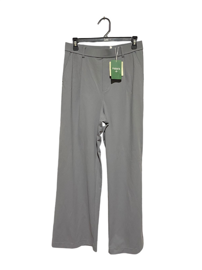 HALARA |M| WAIST 29| B42| SLEEK GREY HIGH-WAISTED WIDE-LEG PANTS