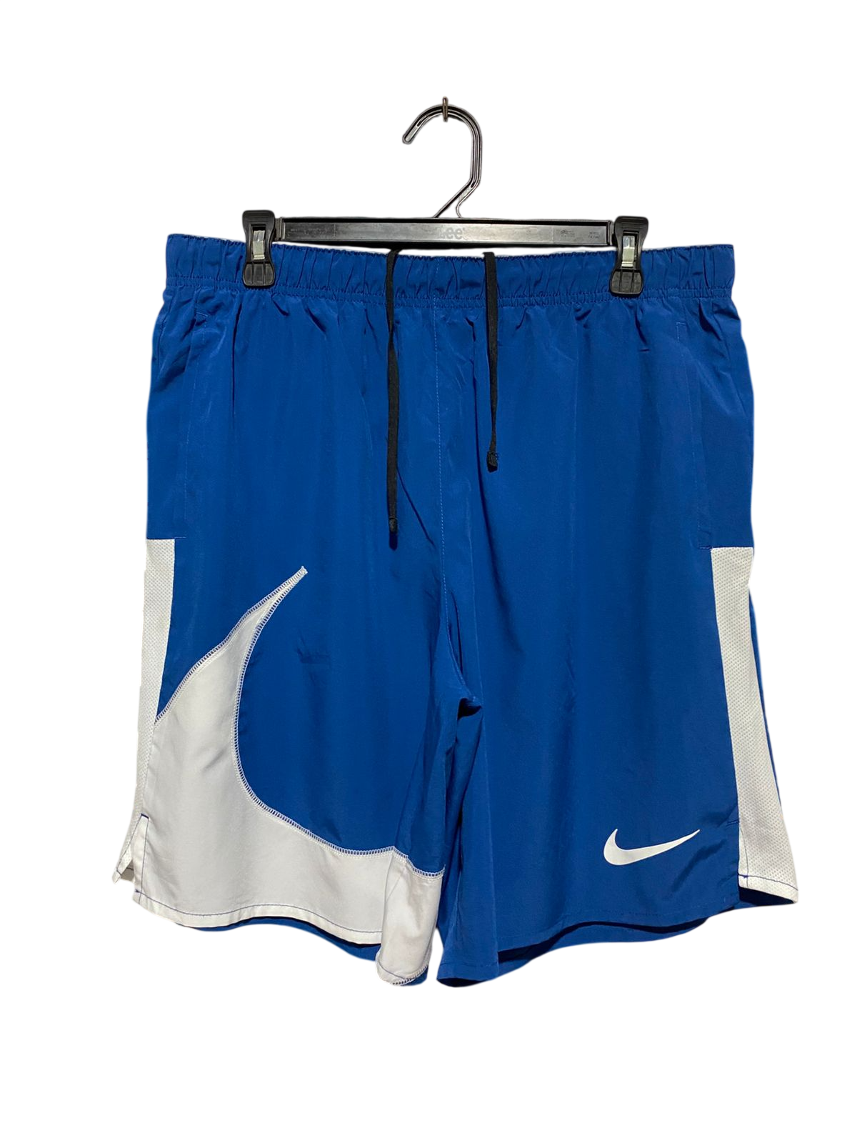 NIKE |L| WAIST 32| B42| ROYAL BLUE BIG SWOOSH ATHLETIC SHORTS