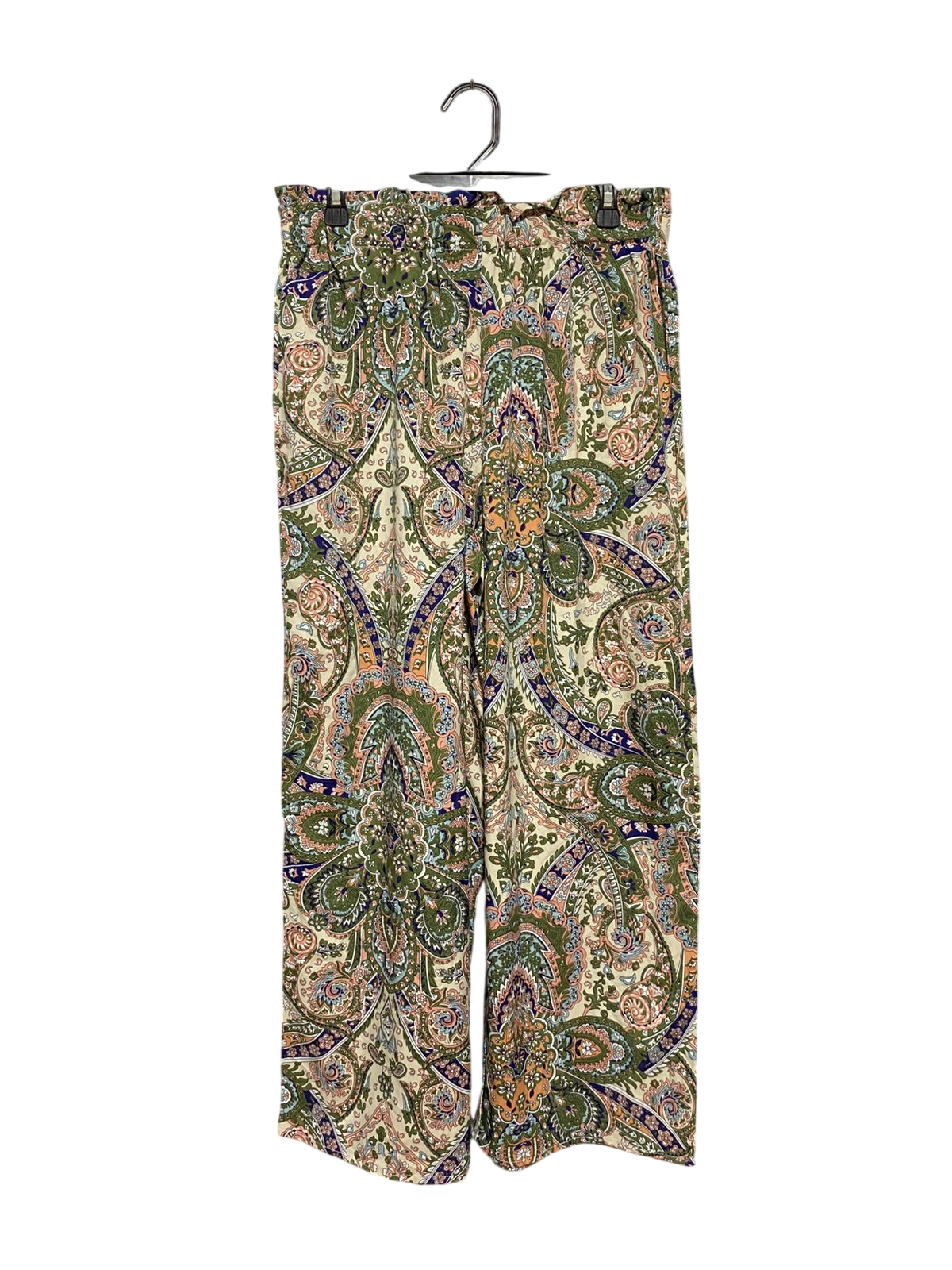 EMERY ROSE |XL| WAIST 32| B42| BOHO PAISLEY PRINT WIDE-LEG LOUNGE PANTS