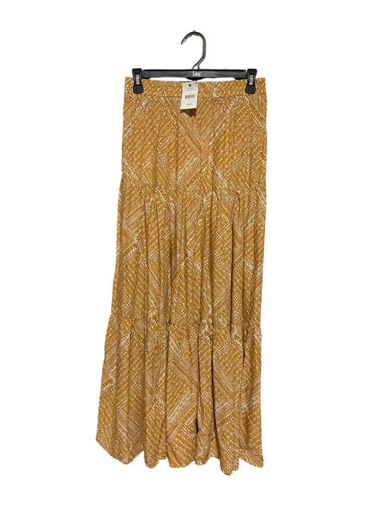 COTTON ON |S| WAIST 27| B42| BOHO MUSTARD YELLOW TIERED MAXI SKIRT