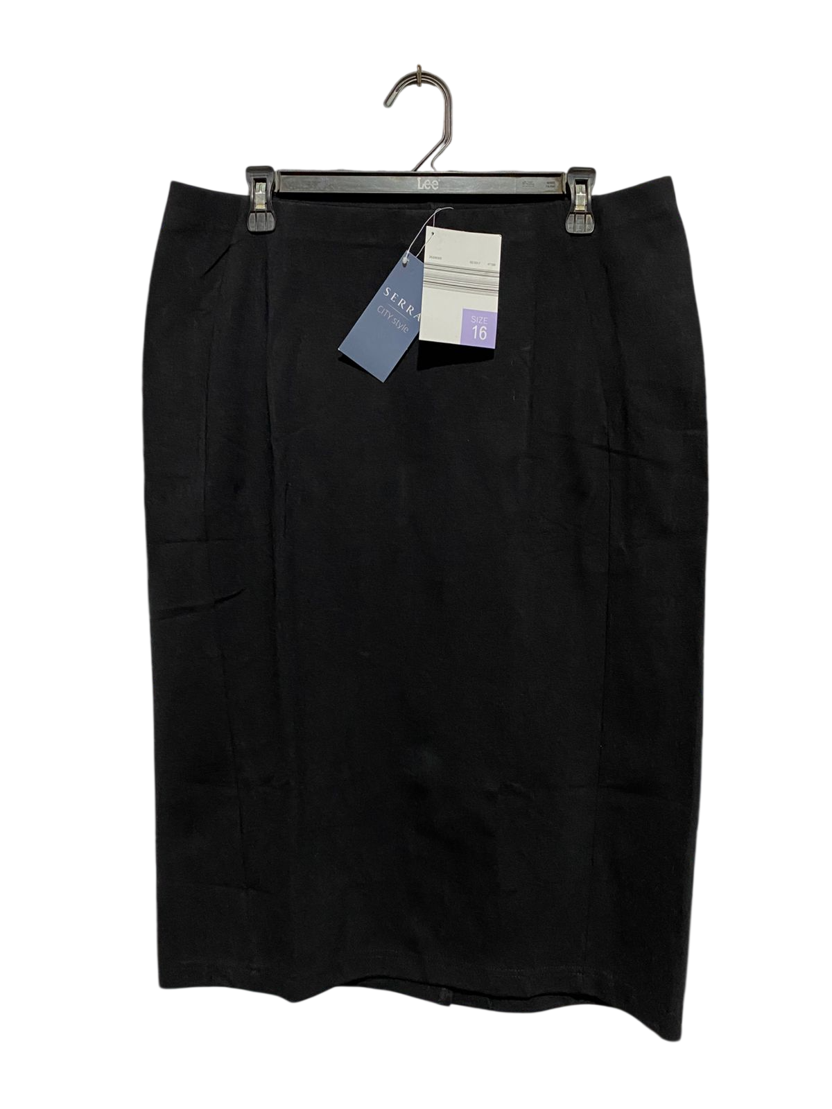 SERRA |XL| WAIST 34| B42| CLASSIC BLACK KNEE-LENGTH PENCIL SKIRT