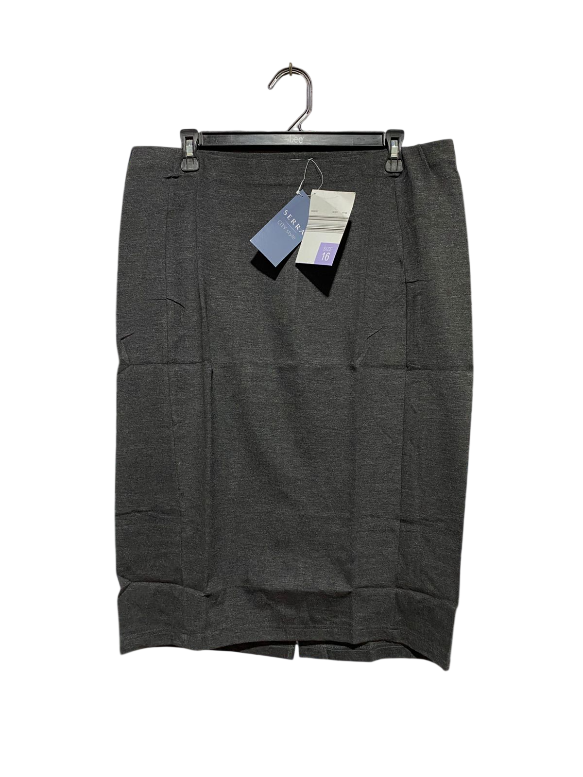 SERRA |XL| WAIST 34| B42| CHARCOAL GRAY KNEE-LENGTH PENCIL SKIRT