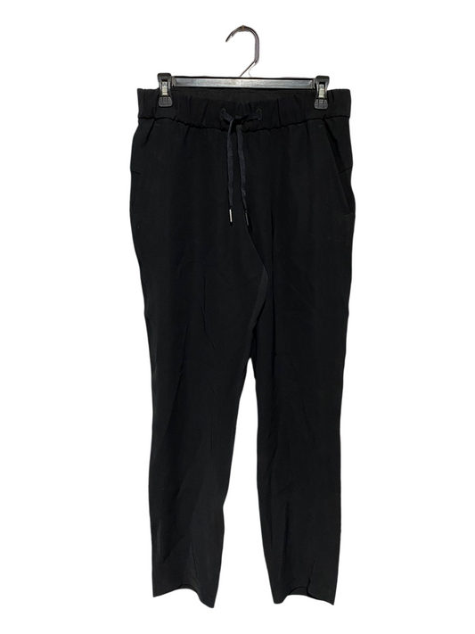 LULULEMON |L| WAIST 30| WOMEN'S BLACK CASUAL JOGGER PANTS - ELASTIC HIGH WAIST WITH DRAWSTRING