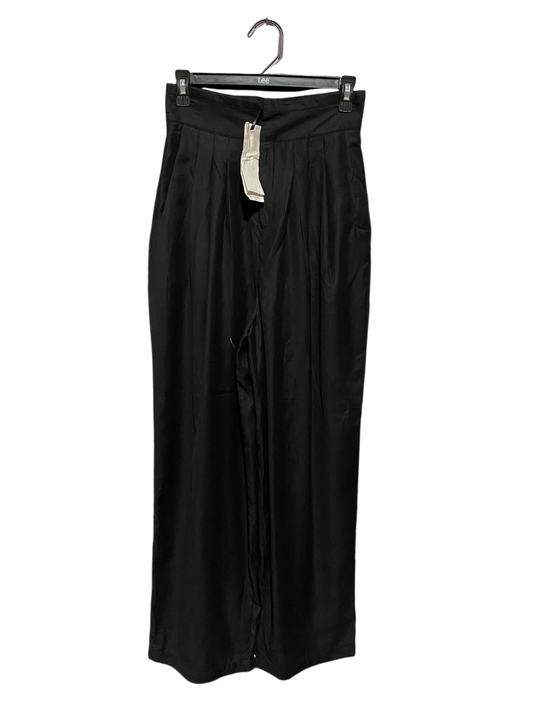 LATTELIER |S| WAIST 26| B42| BLACK PLEATED WIDE LEG PANTS HIGH WAISTED TROUSERS CASUAL DRESS SLACKS