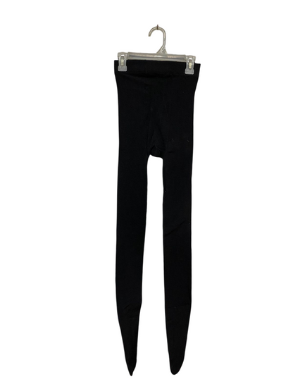 SOCK SHOP |XS| WAIST 21| B43| BLACK OPAQUE FOOTED TIGHTS HIGH WAISTED STRETCH STOCKINGS LEGGINGS HOSIERY