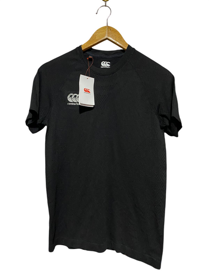CANTERBURY |M| BUST 17| B43| BLACK CCC SHORT SLEEVE ATHLETIC RUGBY TRAINING T-SHIRT