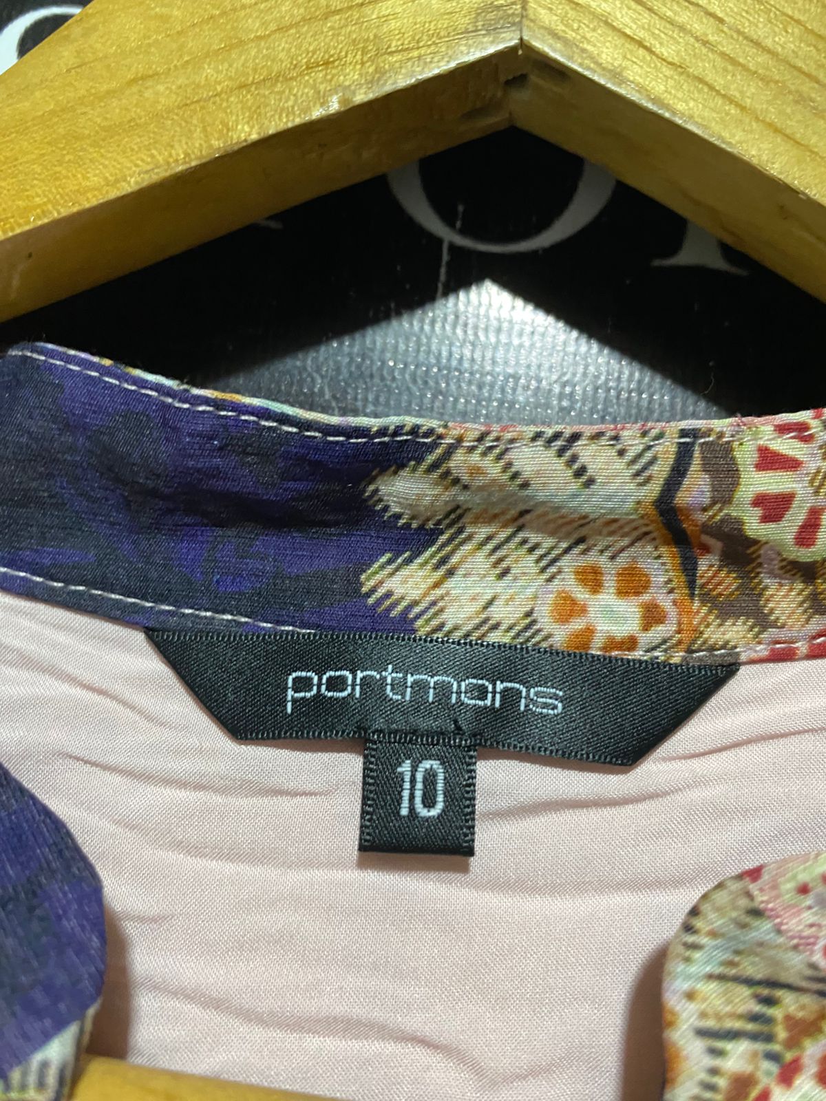 PORTMANS |L| BUST 20| B43| PATCHWORK PRINT BOOHOO BOHO TIERED MINI DRESS