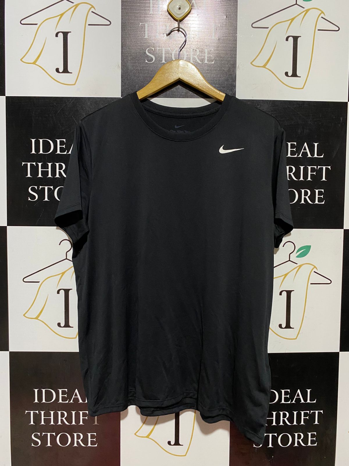 NIKE |XL| BUST 23| B43| TEE BLACK CLASSIC SWOOSH SHORT SLEEVE ACTIVEWEAR T-SHIRT