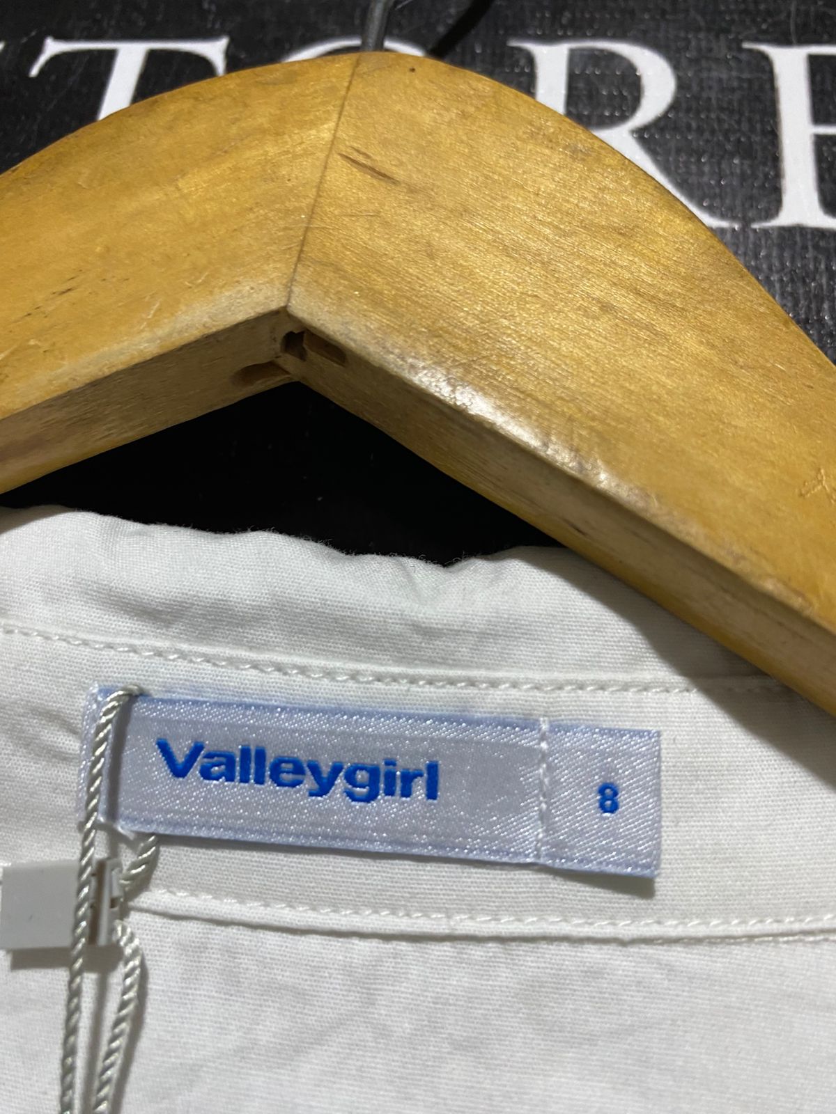 VALLEY GIRL |S| BUST 17| B43| HOUNDSTOOTH CORSET BLOCKING LONG SLEEVE BLOUSE SHIRT
