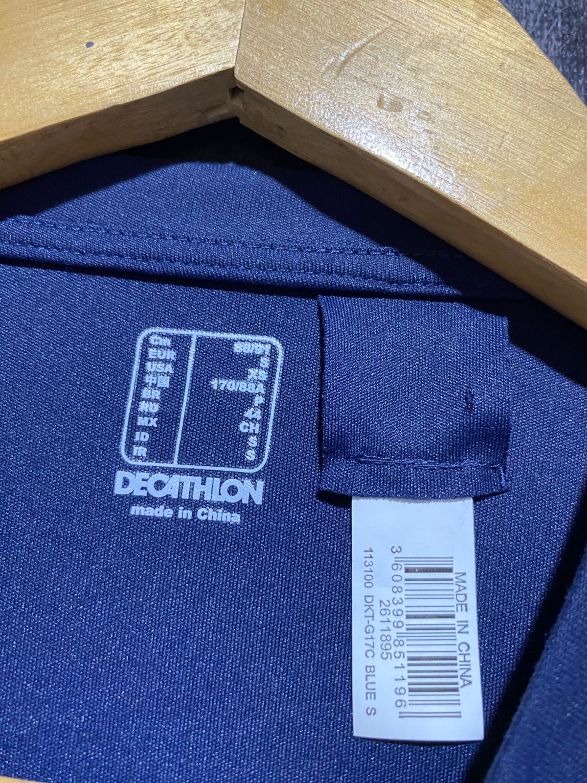 DECATHLON |M| BUST 18| B43| NAVY BLUE MADE FOR TENNIS GRAPHIC SHORT SLEEVE ACTIVEWEAR T-SHIRT