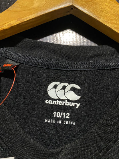 CANTERBURY |M| BUST 17| B43| BLACK CCC SHORT SLEEVE ATHLETIC RUGBY TRAINING T-SHIRT