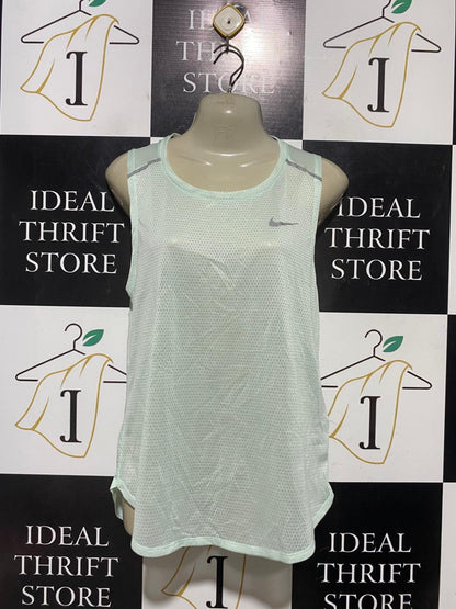 NIKE |M| BUST 17| B43| MINT GREEN RUNNING TANK TOP LIGHTWEIGHT MESH ACTIVEWEAR SLEEVELESS TEE
