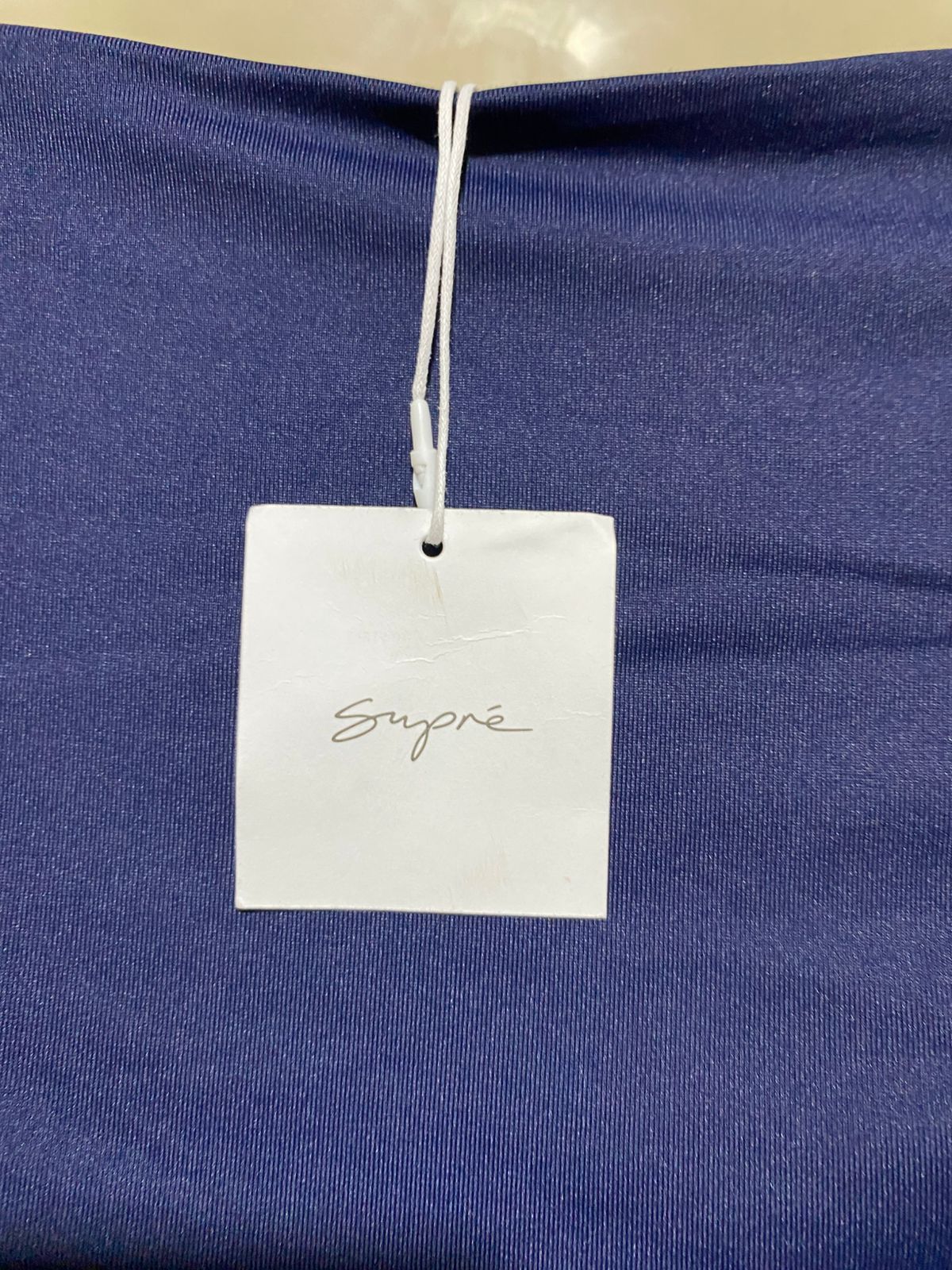 SUPRE |S| BUST 16| B43| NAVY BLUE V-NECK HALTER TANK TOP SLEEVELESS ACTIVEWEAR CASUAL SHIRT