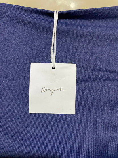 SUPRE |S| BUST 16| B43| NAVY BLUE V-NECK HALTER TANK TOP SLEEVELESS ACTIVEWEAR CASUAL SHIRT
