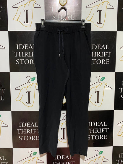 LULULEMON |L| WAIST 30| WOMEN'S BLACK CASUAL JOGGER PANTS - ELASTIC HIGH WAIST WITH DRAWSTRING