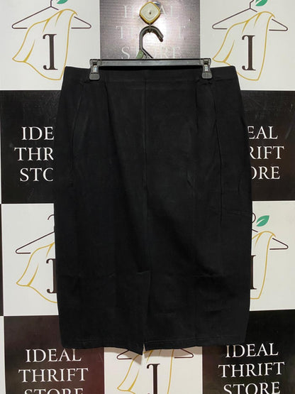 SERRA |XL| WAIST 34| B42| CLASSIC BLACK KNEE-LENGTH PENCIL SKIRT