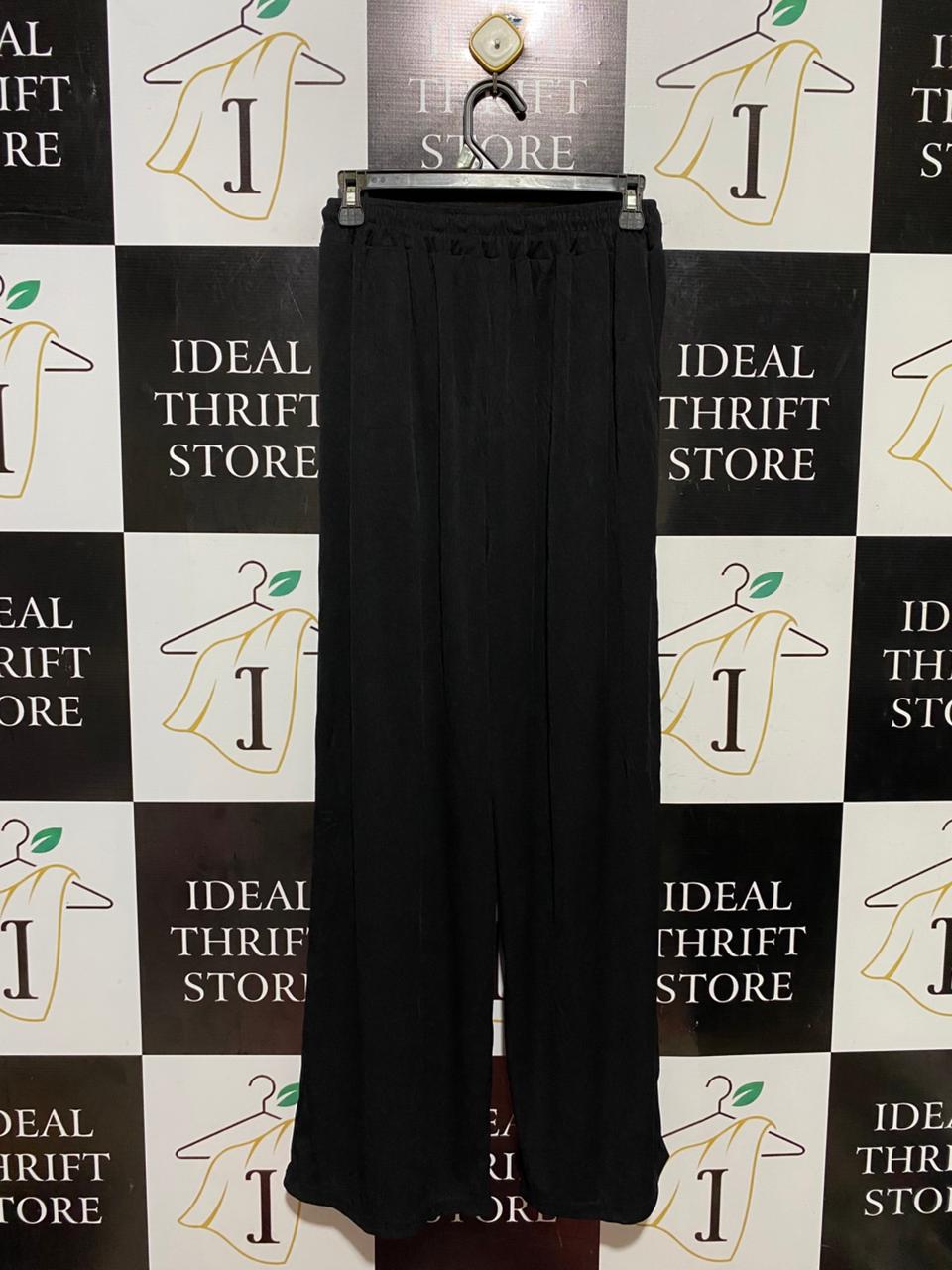 |S| WAIST 26| B42| HIGH-WAISTED DRAWSTRING TROUSERS WITH POCKETS