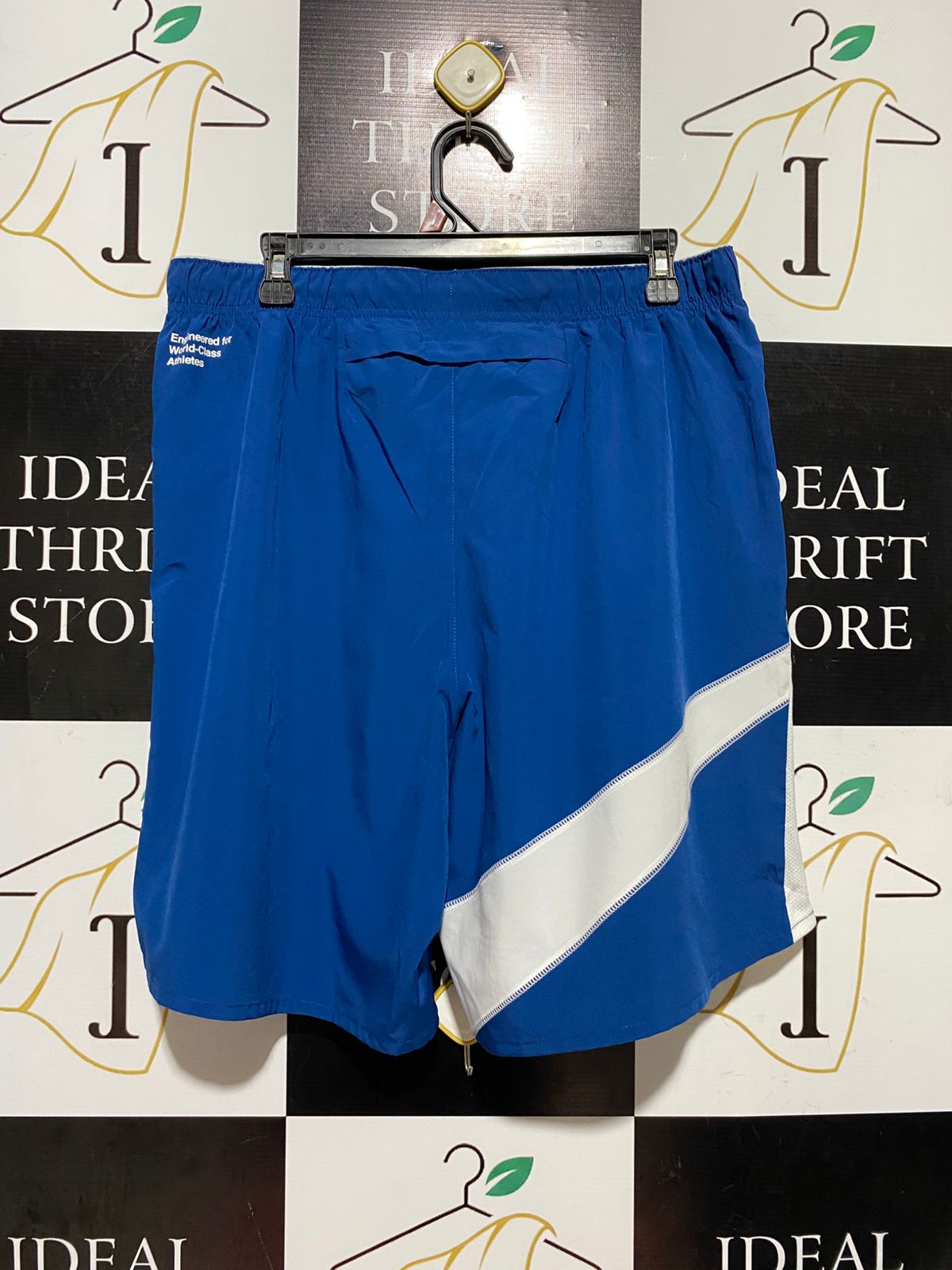 NIKE |L| WAIST 32| B42| ROYAL BLUE BIG SWOOSH ATHLETIC SHORTS