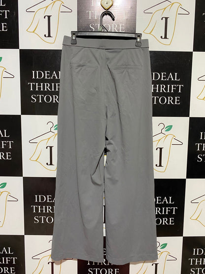 HALARA |M| WAIST 29| B42| SLEEK GREY HIGH-WAISTED WIDE-LEG PANTS