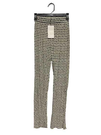 ZARA |S| WAIST 23| B43| PLISSE PRINTED PANTS POLKA DOT GEOMETRIC WIDE LEG TROUSERS CASUAL