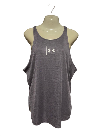 UNDER ARMOUR |L| BUST 19| B44| CHARCOAL GREY RACERBACK TANK TOP