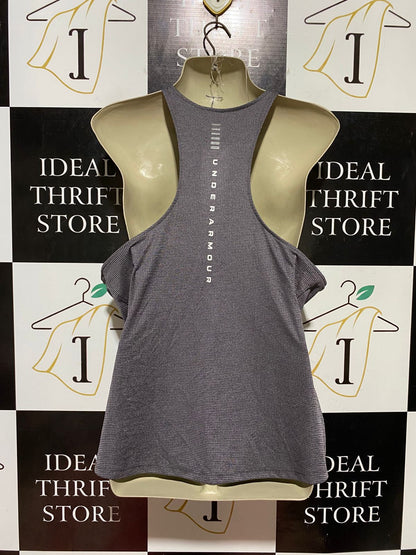 UNDER ARMOUR |L| BUST 19| B44| CHARCOAL GREY RACERBACK TANK TOP