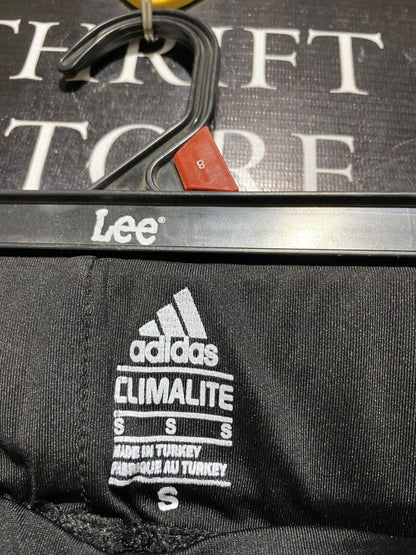 ADIDAS |XS| WAIST 24| B43| BLACK THREE STRIPE HIGH WAISTED FULL LENGTH LEGGINGS ATHLEISUREWEAR