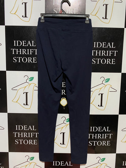PRIMARK CARES |S| WAIST 26| B43| HIGH WAISTED LEGGINGS DARK NAVY BLACK FULL LENGTH YOGA PANTS ATHLETIC CASUAL STRETCH