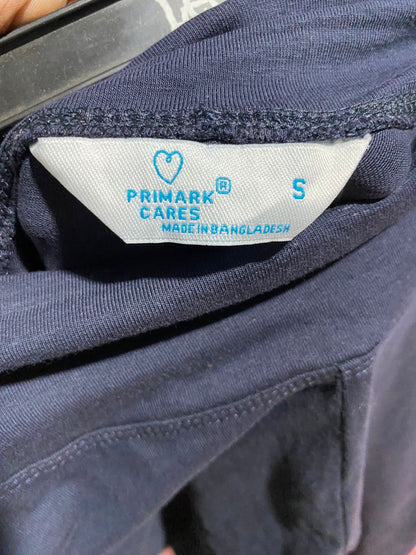 PRIMARK CARES |S| WAIST 26| B43| HIGH WAISTED LEGGINGS DARK NAVY BLACK FULL LENGTH YOGA PANTS ATHLETIC CASUAL STRETCH