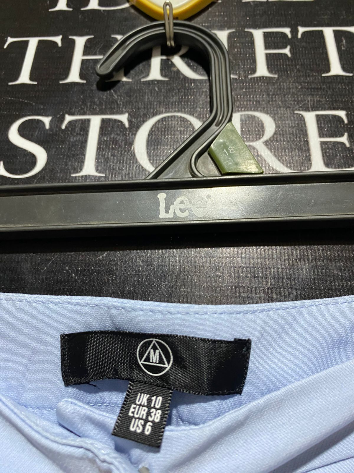 M| M| WAIST 28| B43| WIDE LEG PANTS LIGHT BLUE CULOTTES HIGH WAISTED DRESS TROUSERS TAILORED CHIC