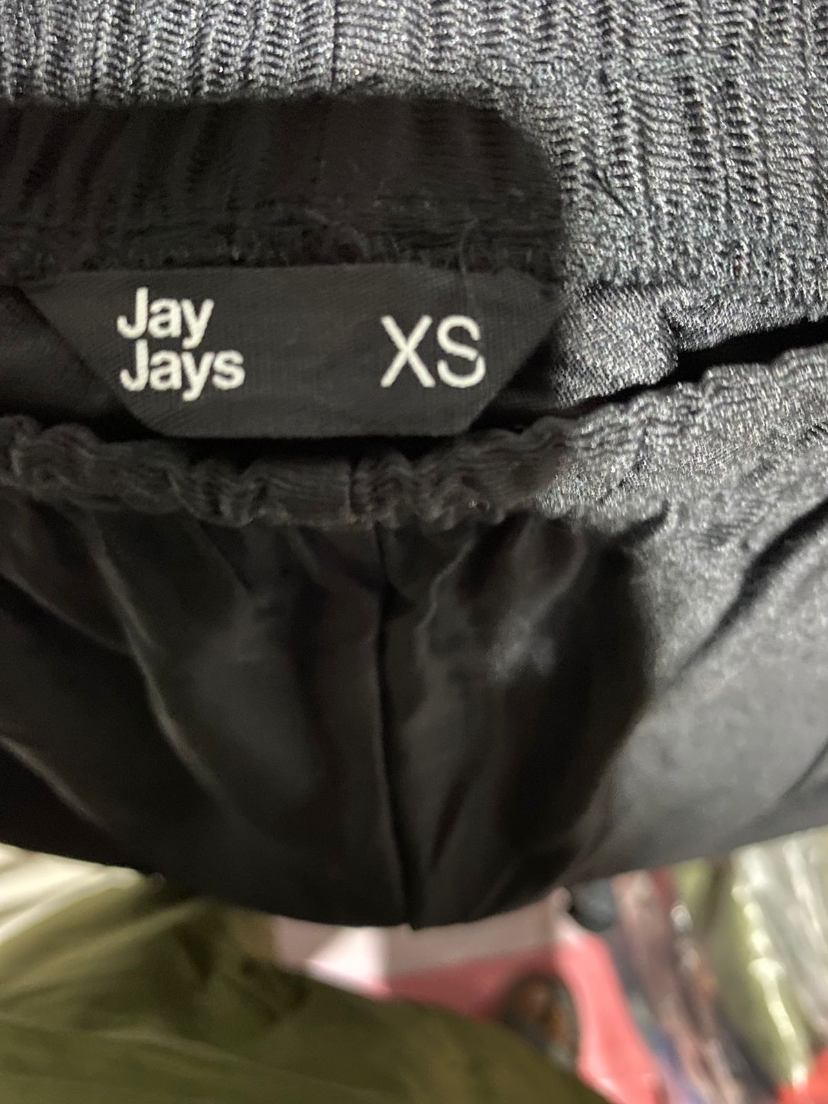 JAY JAYS |M| WAIST 28| B43| TRACK PANTS BLACK WITH WHITE SIDE STRIPE ELASTIC WAIST WIDE LEG ATHLETIC CASUAL