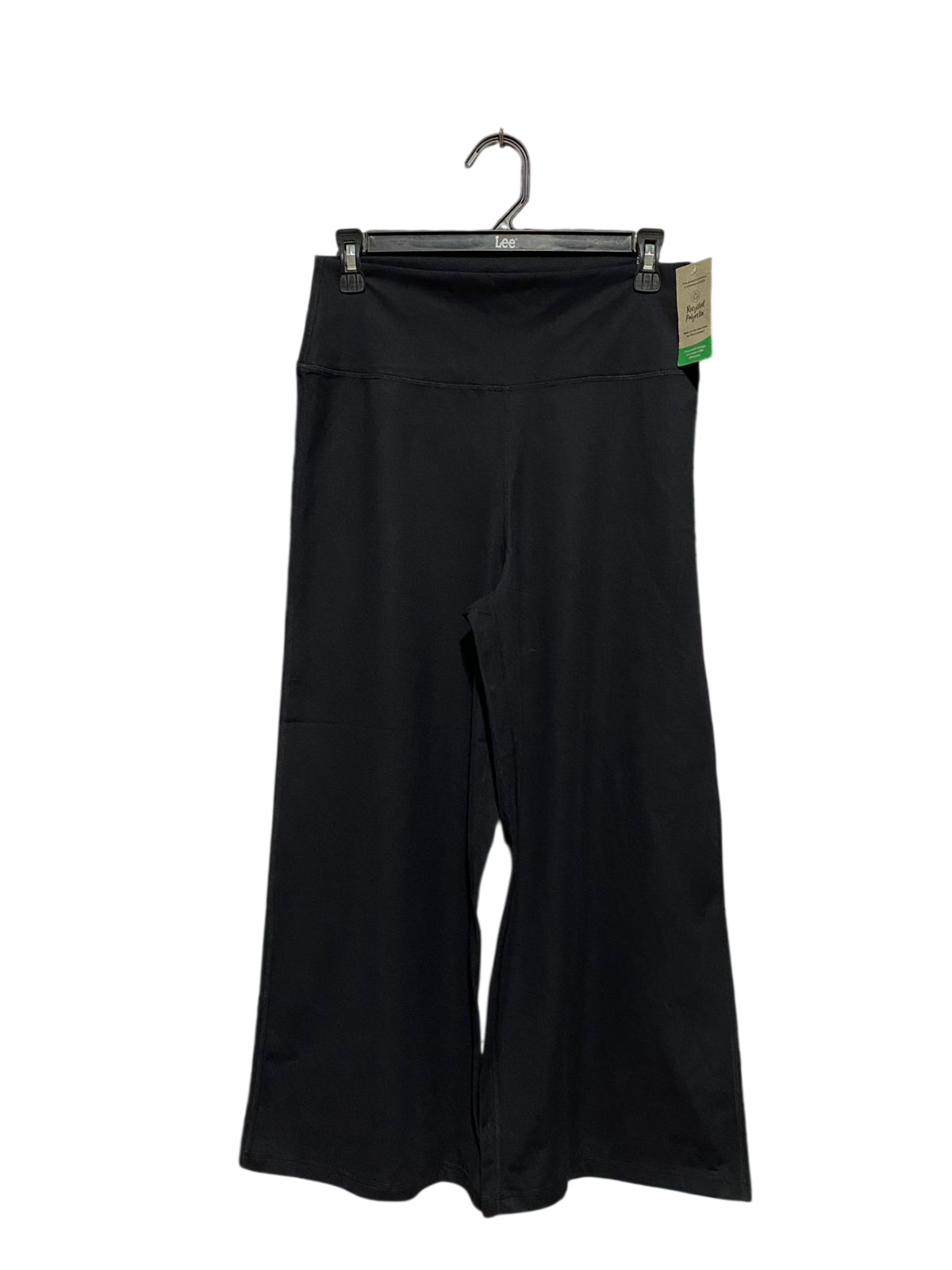 CIRCUIT |M| WAIST 27| B44| HIGH-WAISTED BLACK WIDE-LEG YOGA PANTS WITH RECYCLED POLYESTER MATERIALS