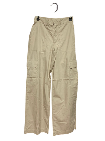 COTTON ON |S| WAIST 26| B44| WOMEN'S BEIGE HIGH WAISTED WIDE LEG CARGO PANTS
