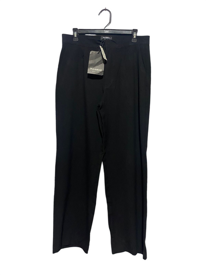 PULL & BEAR |L| WAIST 32| B44| BLACK LABEL WOMEN'S BLACK STRAIGHT LEG PANTS