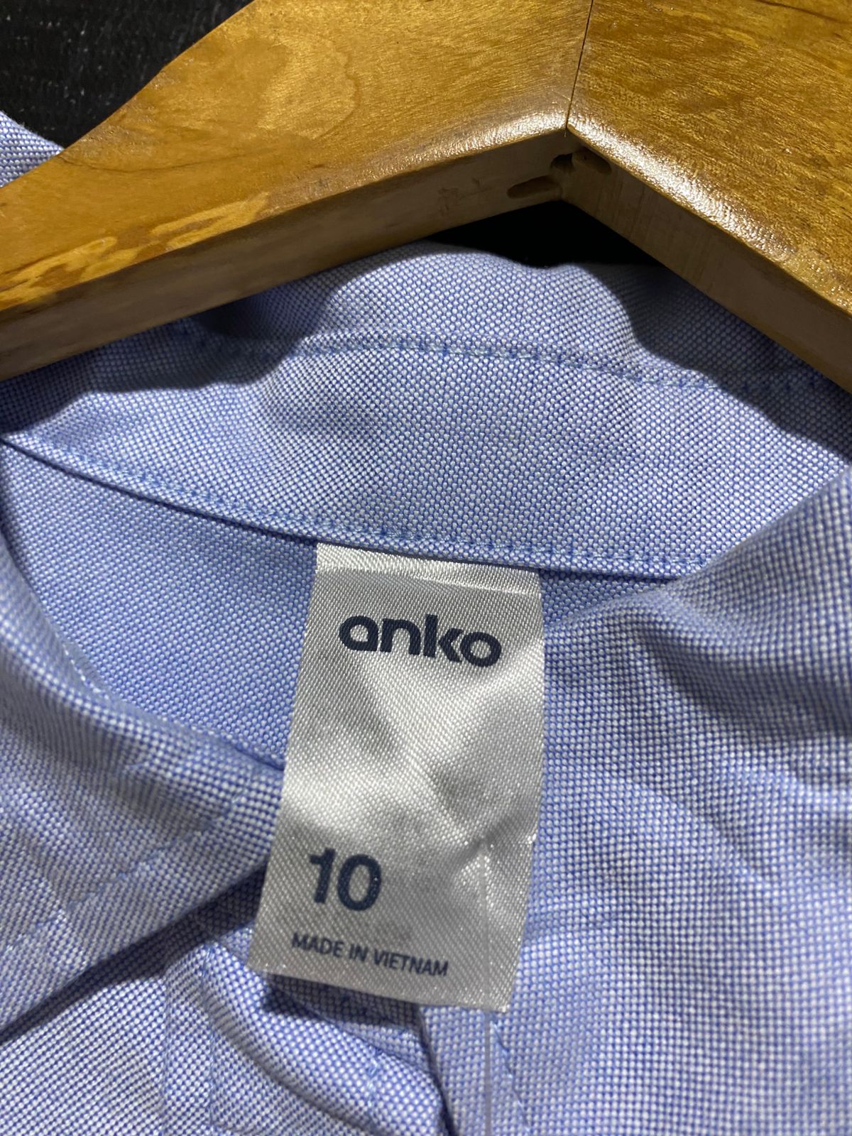 ANKO |XL| BUST 24| B45| LIGHT BLUE OVERSIZED LONG SLEEVE BUTTON-DOWN OXFORD SHIRT