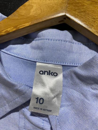 ANKO |XL| BUST 24| B45| LIGHT BLUE OVERSIZED LONG SLEEVE BUTTON-DOWN OXFORD SHIRT