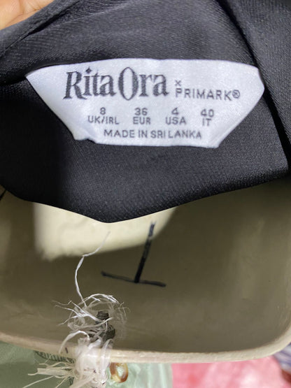 RITA ORA |XL| BUST 25| B45| BLACK SATIN BOMBER JACKET - FULL ZIP LIGHTWEIGHT OUTWEAR