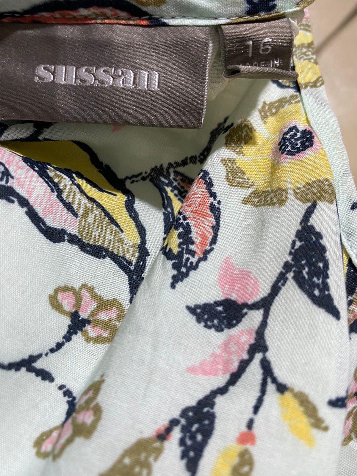 SUSSAN |XL| BUST 22| B45| BOHO FLORAL TIERED MAXI DRESS - TIE STRAP SUMMER SUNDRESS WITH TASSELS