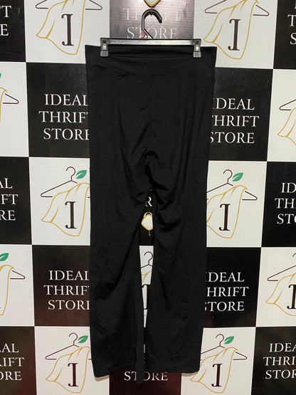 ALO |XL| WAIST 31| BLACK WIDE LEG LOUNGE PANTS - HIGH WAISTED ATHLEISURE YOGA TROUSERS