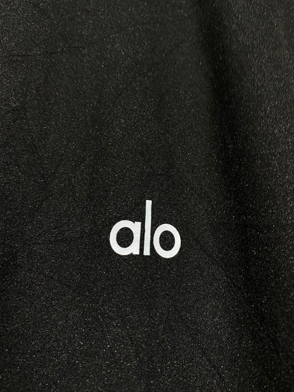ALO |XL| WAIST 31| BLACK WIDE LEG LOUNGE PANTS - HIGH WAISTED ATHLEISURE YOGA TROUSERS