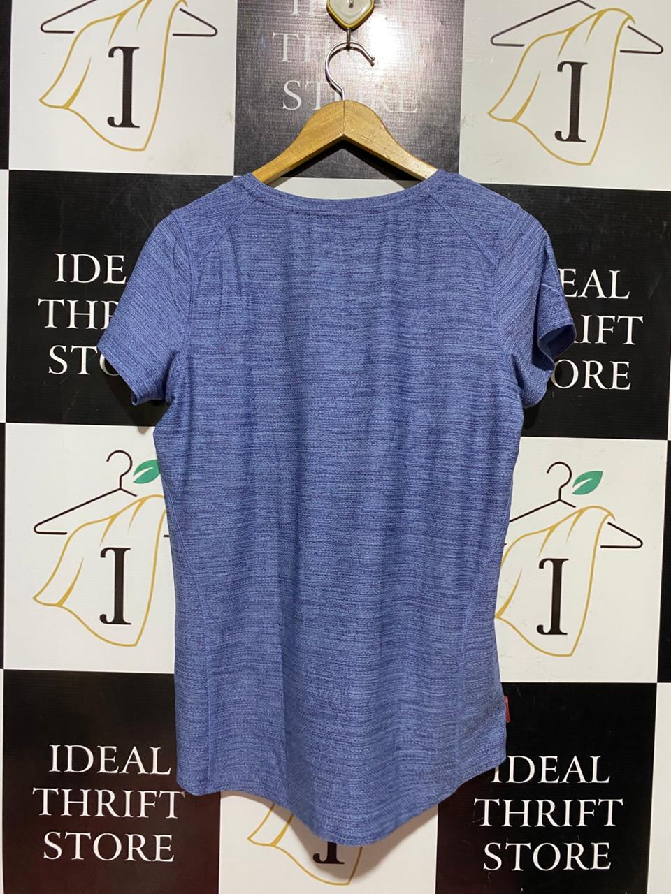TARGET ACTIVE |M| BUST 18| B44| ACTIVE HEATHER BLUE ATHLETIC T-SHIRT - RAGLAN SHORT SLEEVE WORKOUT TOP