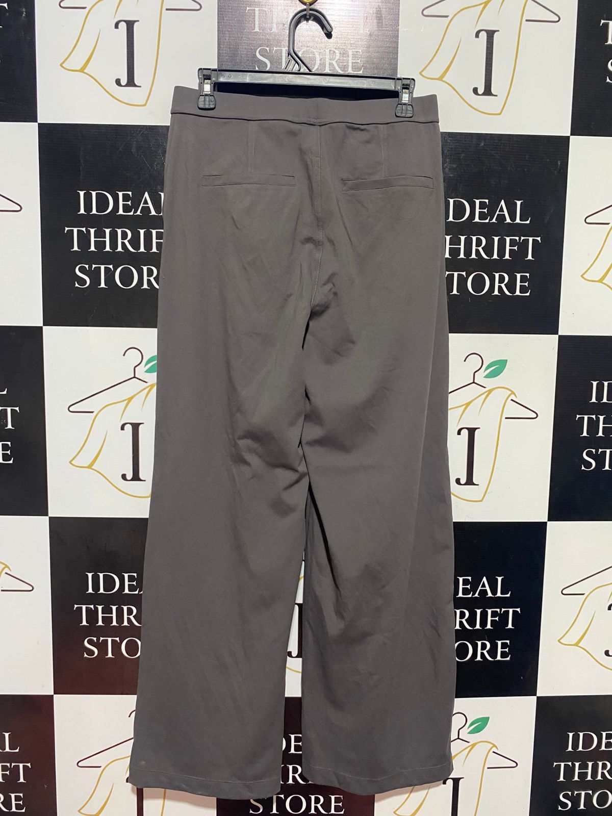 HALARA |M| WAIST 29| B44| CHARCOAL GRAY WIDE LEG TROUSER PANTS