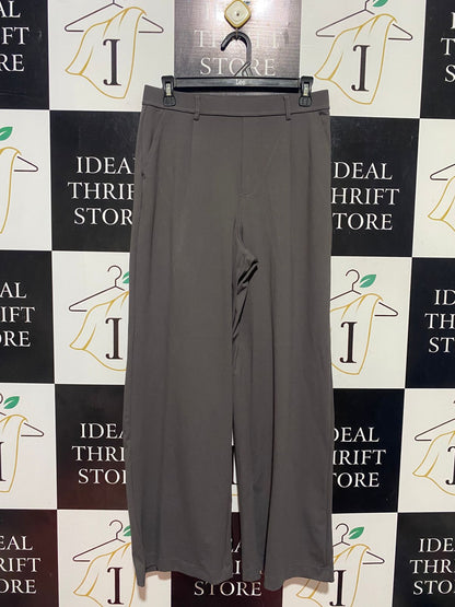 HALARA |M| WAIST 29| B44| CHARCOAL GRAY WIDE LEG TROUSER PANTS